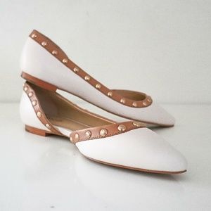 COACH "Rita" Studded Pointy Flat sz 7B